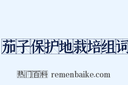 茄子保护地栽培组词是什么意思的图片